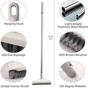 Bathroom Cleaning Brush with Wiper