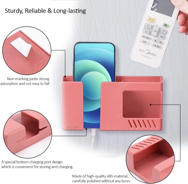 Double Layer Wall Mounted Mobile Phone & Remote Holder