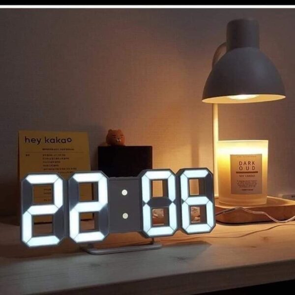 Digital Glowing 3D LED Wall Clock and Table Clock