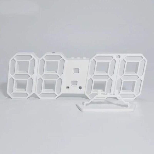 Digital Glowing 3D LED Wall Clock and Table Clock - Image 5