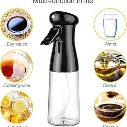 200ml Plastic Oil Spray Bottle Outdoor Barbecue Olive Oil Sprayer Kitchen