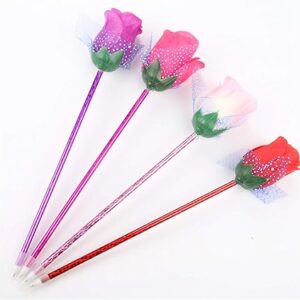 Beautiful roses ballpoint pen Cartoon ball-point pen (4 sticks）