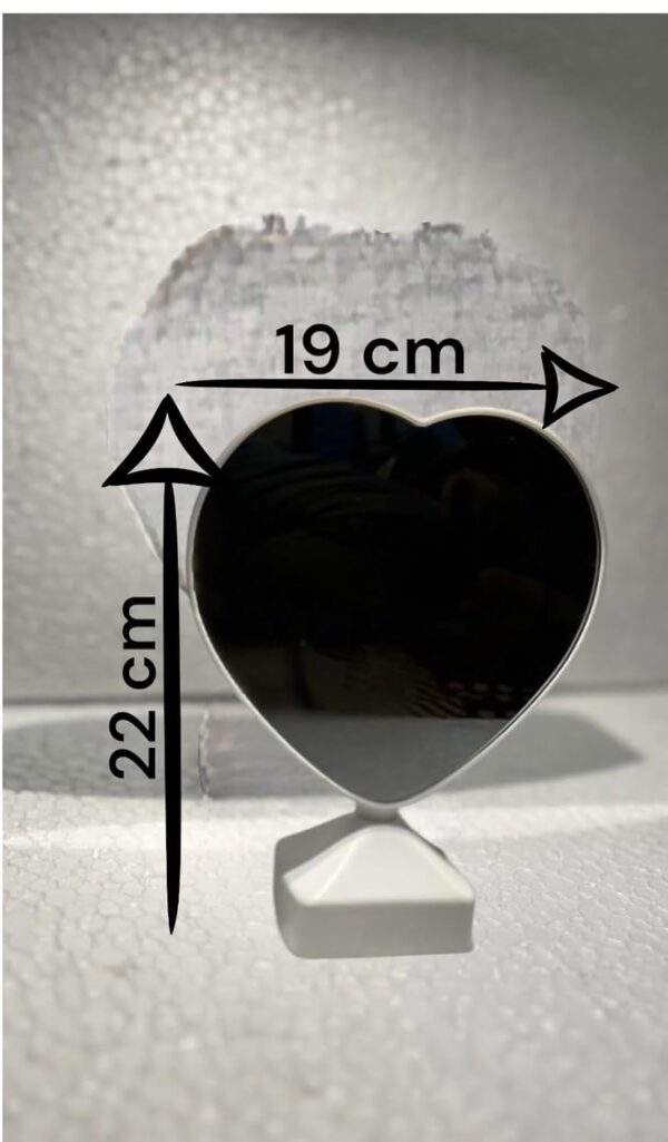 Magic Mirror Heart Shape Photo Frame with LED Light - Image 6
