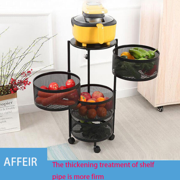 4 Layer Round Shape Kitchen Rack - Image 2