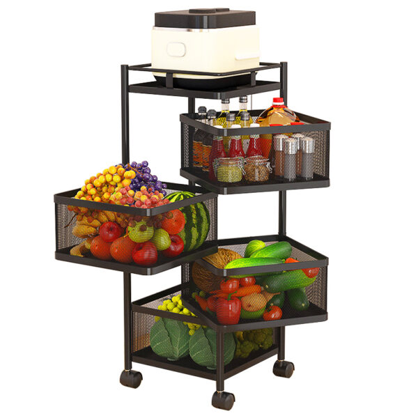 4 Layer Square Shape Kitchen Rack - Image 2